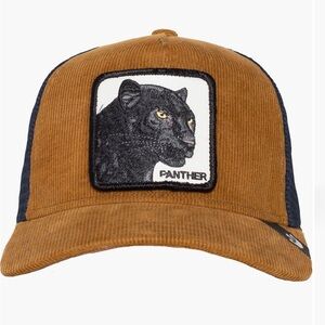 Goorin Bros. The Farm Panther Corduroy Mesh Snapback Patch Hat L@@K!